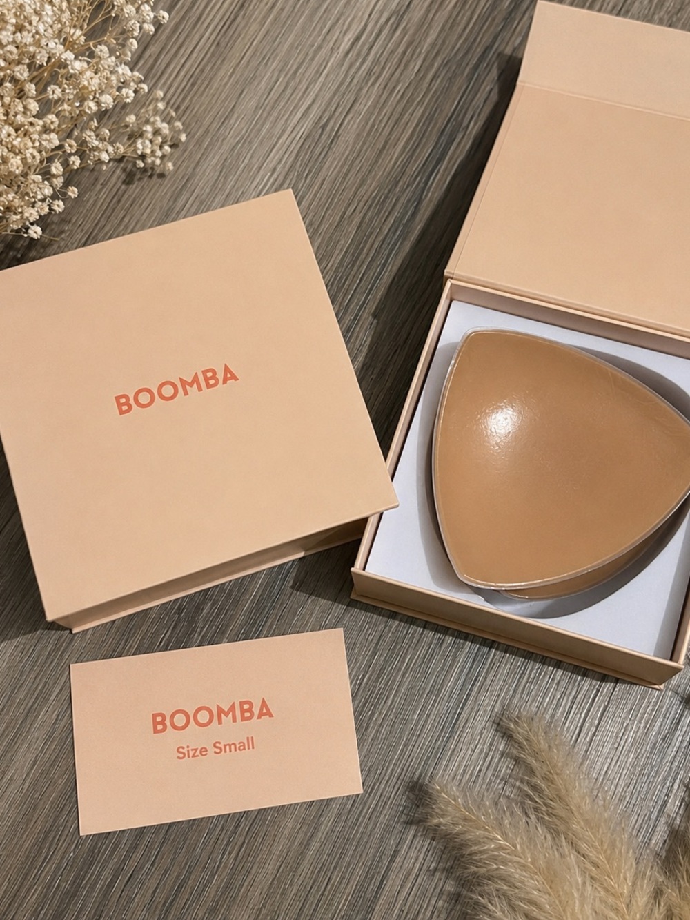 BOOMBA Nude Silicone Bra Inserts - Triangle Small